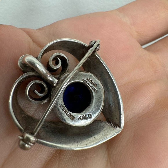 Stunning Authentic KALO Sterling silver signed pin brooch pendant necklace - Picture 16 of 16